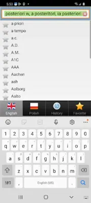 Polish best dict android App screenshot 10